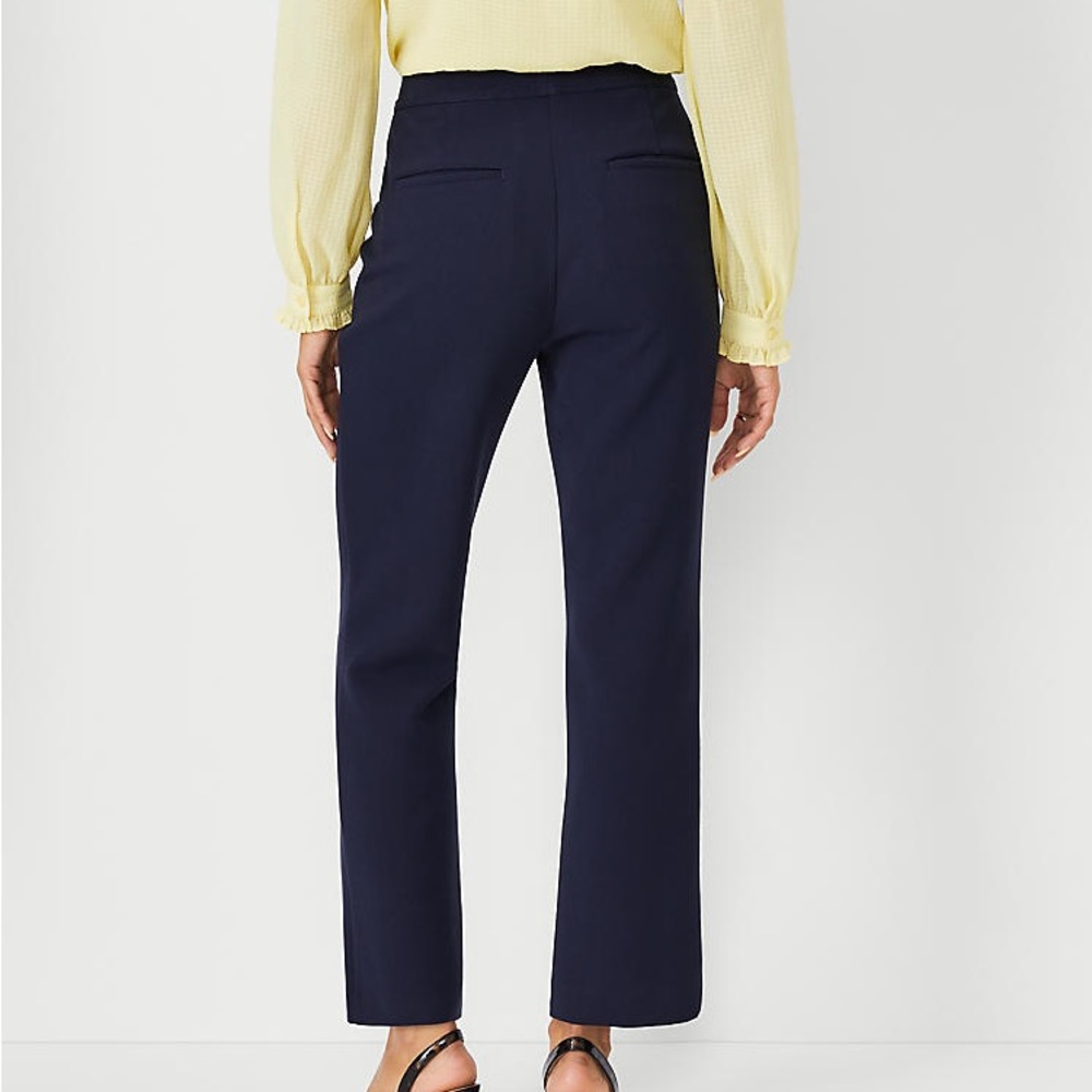 Ann Taylor Blue Boot Cut Flare Pants - Picture 2 of 8